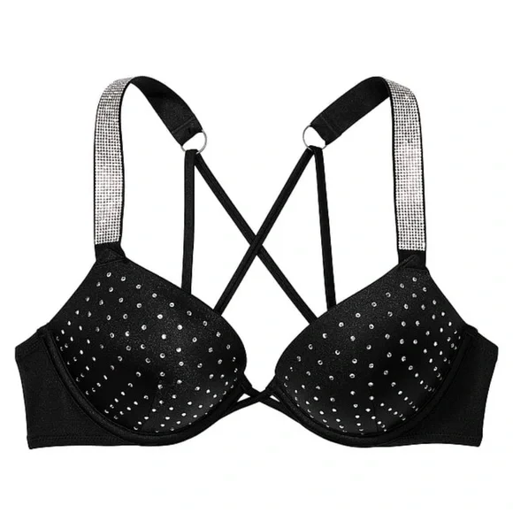 NEW X-LARGE VICTORIA'S SECRET SWIM Shine Strap Bombshell SET PLUS FREE TOWEL - Picture 8 of 15